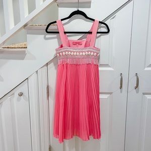 Manoush pleated dress with beading